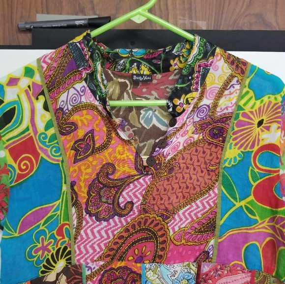 Silly Yeti Tops Vintage Nepali Cotton Gauze Shirt Sm Poshmark